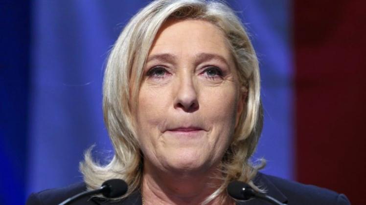 Front-Frau des Fron-National: Marine Le Pen. 