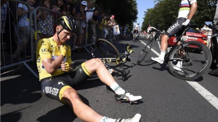 Radprofi Tony Martin musste bei der Tour de France nach einem Schlüsselbeinbruch als Gesamtführender aufgeben. Foto: Eric Feferberg