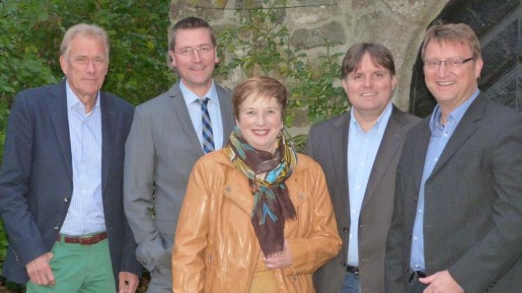CDW-Fraktion Wallenhorst. Von links: Manfred Gretzmann, Mark Brockmeyer, Marlene Posnin, André Schwegmann, Dirk Hagen. Archiv-