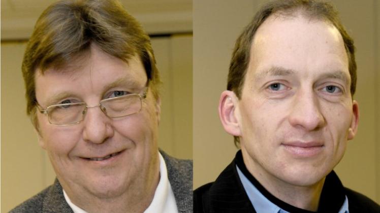Beide sind vorbestraft, haben aber auch politische Gemeinsamkeiten entdeckt: Werner Lindemann (links) und Henning Suhrkamp. Fotos: Rolf Tobis