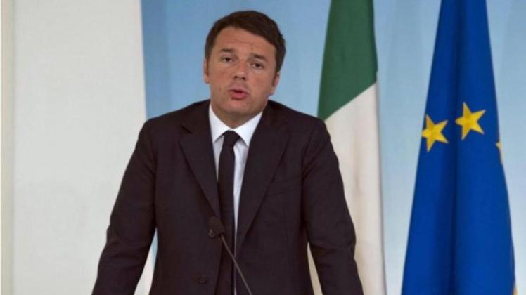 Italiens Ministerpräsident Matteo Renzi. Mit dem angepeilten Budgetdefizit von 2,4 Prozent vom BIP bleibt Italien weiter unter der maximal erlaubten Marke von 3 Prozent. 