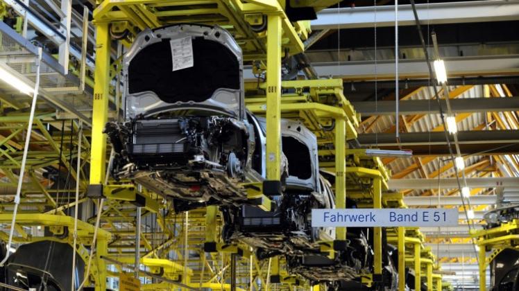80000 Fahrzeuge mehr ab 2016: C-Klasse-Produktion im Bremer Mercedes-Werk. 