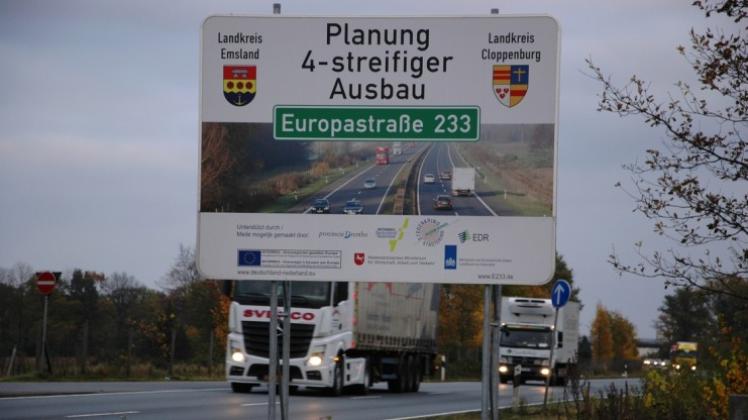 Der Ausbau der Europastraße 233 ist seit Jahren ein wichtiges Thema im Emsland. 