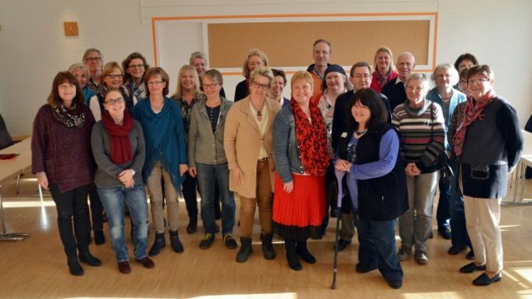 Gute gelaunt: Am Ende des Seminars waren die ehrenamtlichen Sprachlehrer hoch motiviert, ihren Schützlingen beim Start in Deutschland zu helfen. 