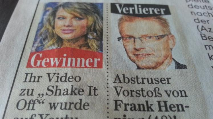 Als „Verlierer“ brandmarkt die „Bild-Zeitung“ den Osnabrücker SPD-Politiker Frank Henning. 