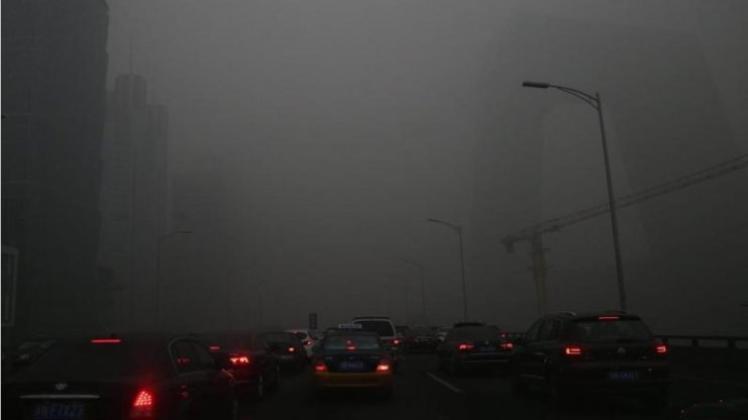 Im Norden Chinas herrscht erneut dicke Luft. 