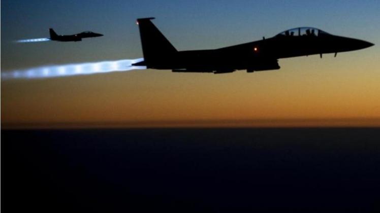US-Luftwaffe bei einem Einsatz über dem Irak. 