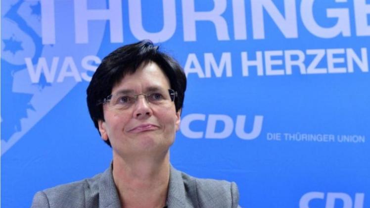Thüringens CDU-Landesvorsitzende, Ministerpräsidentin Christine Lieberknecht. Thüringens CDU-Landesvorsitzende, Ministerpräsidentin Christine Lieberknecht.