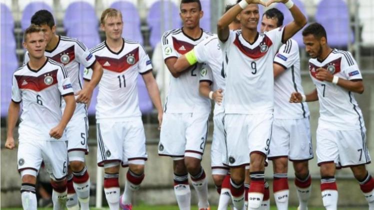 Die deutsche U 19-Nationalmannschaft strebt im EM-Finale gegen Portugal den Sieg an. 