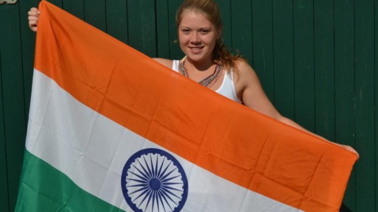 Auf nach Indien! Als Freiwillige wird die 18-jährige Lina Hülsmann aus dem Stadtteil Haste armen Kindern Musikunterricht geben. 
