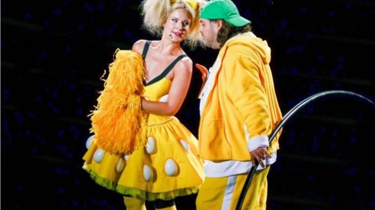 Markus Brück und Susanne Großsteiner in der «Zauberflöte». Markus Brück und Susanne Großsteiner in der «Zauberflöte».