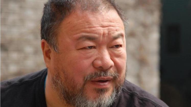 Ai Weiwei am 25.03.2014 bei eine Interview in seinem Pekinger Studio. 