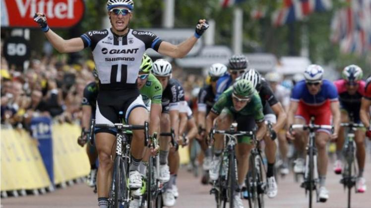 Marcel Kittel holte sich seinen zweiten Etappensieg bei der Tour de France 2014. 