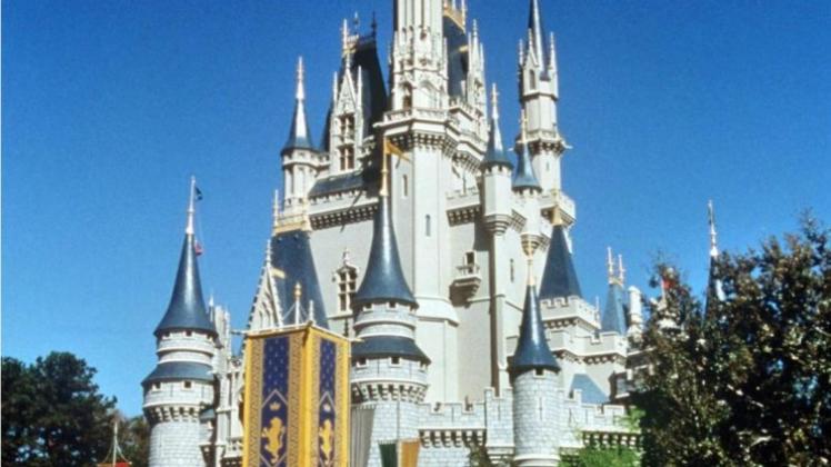 Blick auf den Vergnügungspark Disneyworld in Orlando. 