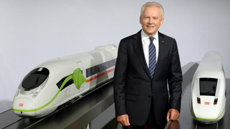 Sieht die Bahn im einen Aufwärtstrend: Konzernchef Rüdiger Grube. Sieht die Bahn im einen Aufwärtstrend: Konzernchef Rüdiger Grube.