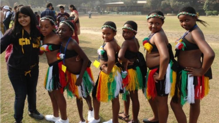 Immer wieder gern gesehen sind die Kinder aus Simbabwe beim Weltkindertheaterfest. 