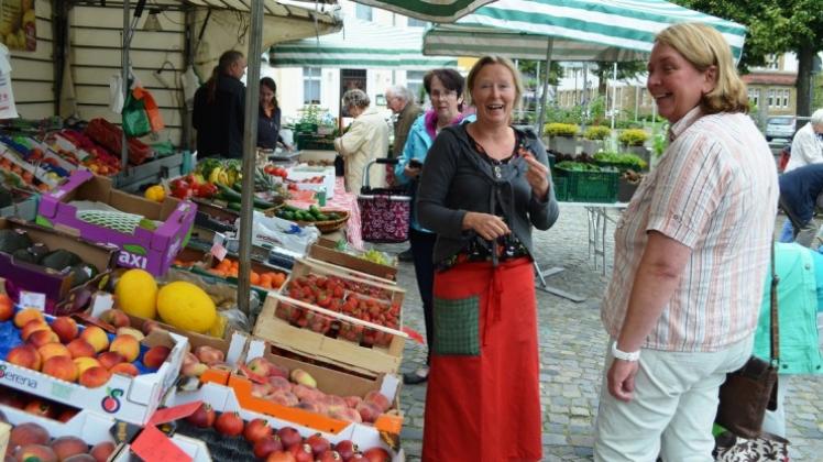 Ein Sommerfest planen die Marktbeschicker auf dem Bersenbrücker Wochenmarkt für den 29. Juli. In den nächsten vier Wochen halten sie Lose bereit. 