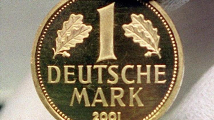 Goldene D-Mark - erhältlich bei der Alternative für Deutschland (AfD). 