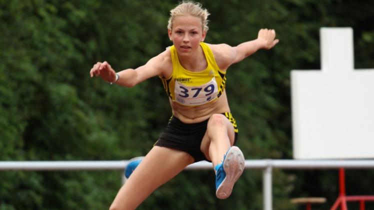 Startete in Hamburg zum vorerst letzten Mal über die 400 Meter Hürden: die Lingenerin Judith Wessling (VfL Löningen). 