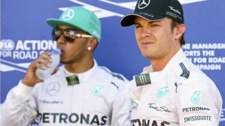 Nico Rosberg (r.) konterte die Aussagen seines Teamkollegen Lewis Hamilton. Nico Rosberg (r.) konterte die Aussagen seines Teamkollegen Lewis Hamilton.