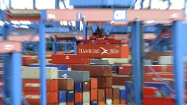 Hamburger Hafen: Beim gesamten Containerumschlag in Hamburg machen Osteuropa und Russland etwa ein Drittel aus. 