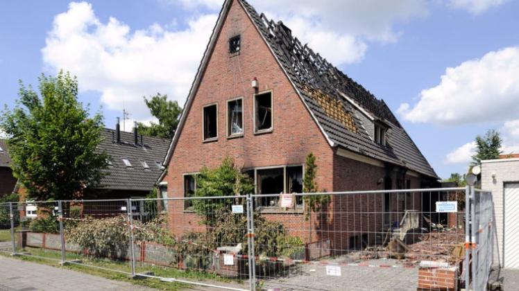 Die ausgebrannte Arbeiterunterkunft in der Papenburger Landsbergstraße wurde zwischenzeitlich abgerissen. 