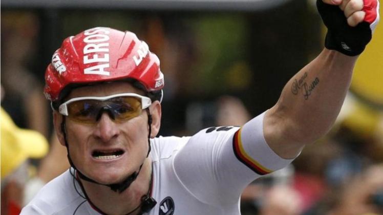 Andre Greipel holte den vierten deutschen Etappensieg bei der Tour 2014. 