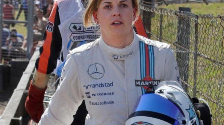 Das Training war für Susie Wolff schnell beendet. Das Training war für Susie Wolff schnell beendet.