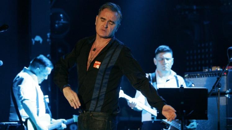 In Bestform: Der einstige Smiths-Frontmann Morrissey, beim Konzert in Hannover. 