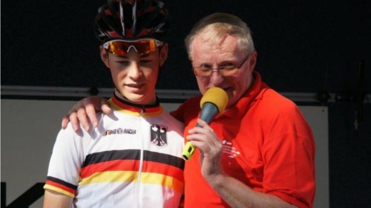 Immer dicht dran am Radsport: INR-Geschäftsführer Otto Pätzold (rechts). 