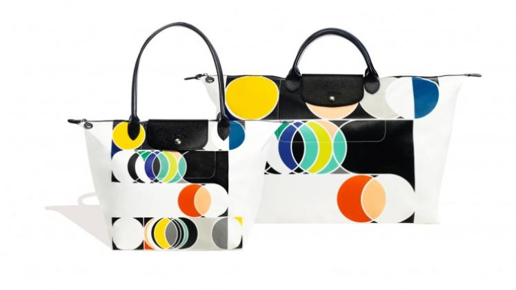 So schick können Handtaschen sein: Sarah Morris’ Serie „Pliage Eclipse“ für Longchamp. 