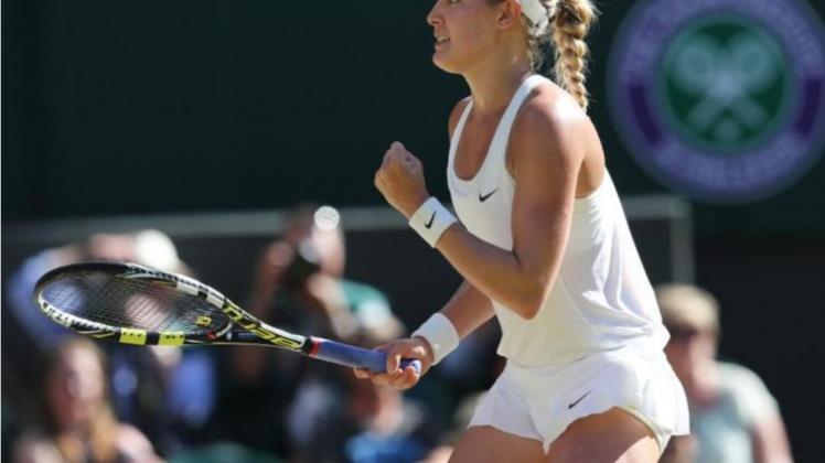 Eugenie Bouchard zog zum ersten Mal ins Endspiel eines Grand-Slam-Turniers ein. 