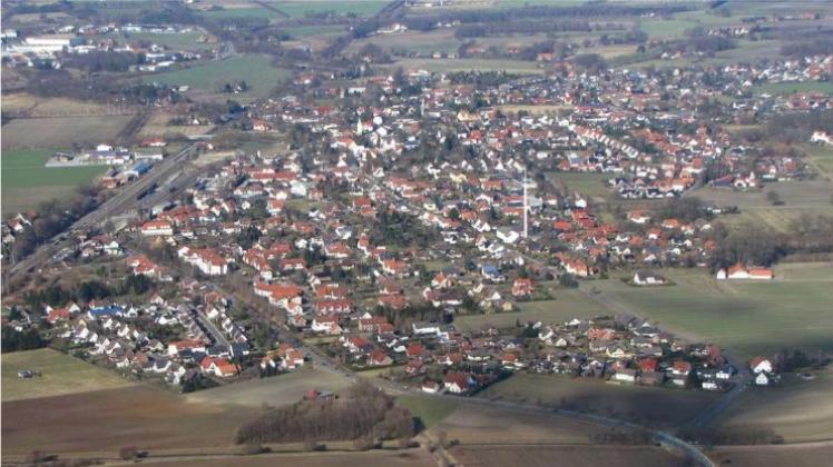 Blick auf die Gemeinde Bohmte. 