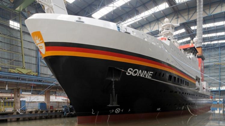 Bundeskanzlerin Angela Merkel (CDU) wird Freitag das HighTech-Schiff «Sonne» in Rostock taufen. 