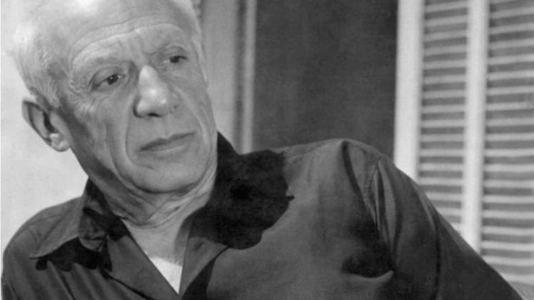 Unter dem Kunstfund: ein Werk des Malers Pablo Picasso. Foto: Göbel