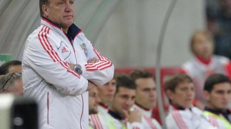 Dick Advocaat ist mit der russischen Nationalmannschaft in Polen eingetroffen. 