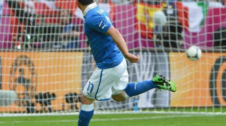 Antonio Di Natale soll die Tore für Italien gegen Irland schießen. 