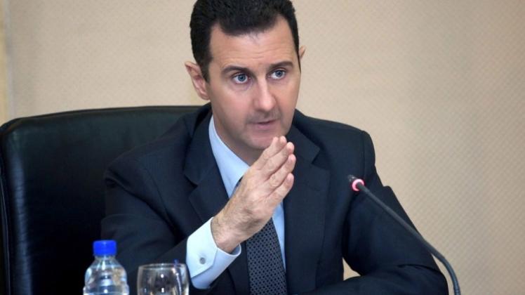 Der syrische Staatspräsident Baschar al-Assad befürchtet eine militärische Intervention des Westens in seinem Land. 