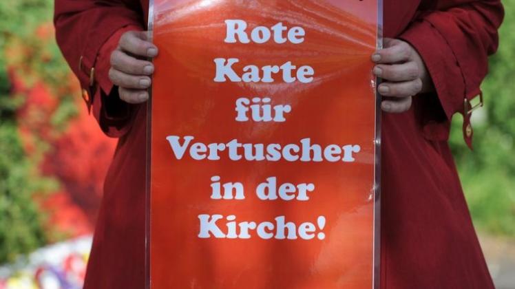 Protest gegen die Vertuschung von Kindesmissbrauch in der katholischen Kirche. (Archivbild) Protest gegen die Vertuschung von Kindesmissbrauch in der katholischen Kirche. (Archivbild)