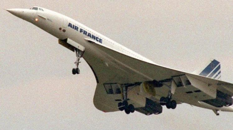 Die Unglücks-Concorde der Air France, die am 25.7.2000 bei Paris abstürzte. (Archivbild)