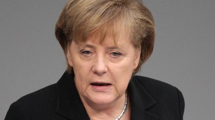 Bundeskanzlerin Angela Merkel im Bundestag. Bundeskanzlerin Angela Merkel im Bundestag.