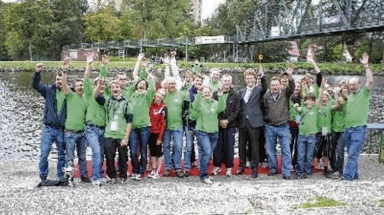 Groß war der Jubel bei der Siegerehrung. Groß war der Jubel bei der Siegerehrung.