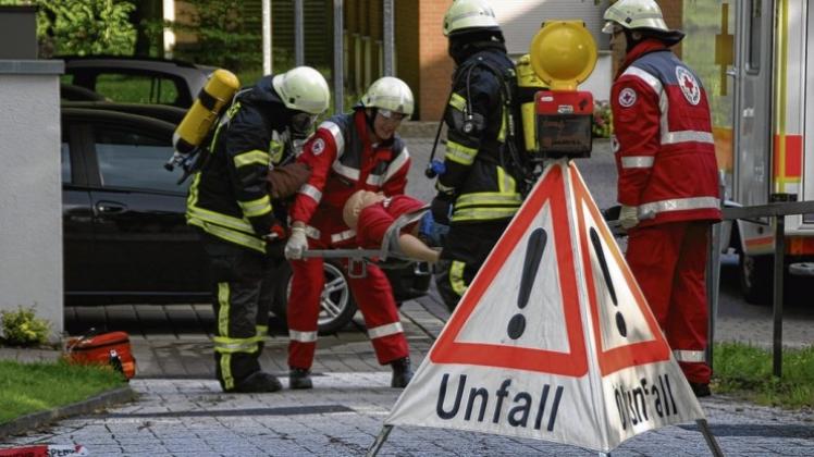 Großübung der Feuerwehr Bad Rothenfelde im alten | NOZ