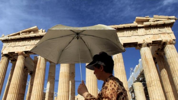 Der Parthenon-Tempel auf der Akropolis in Athen: 82 Prozent der Griechen sind der Ansicht, das Land bewegt sich in die falsche Richtung.