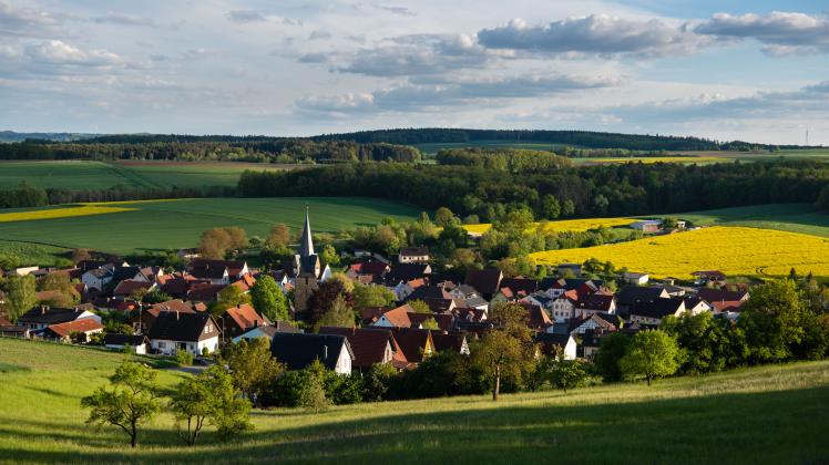 Döringstadt im Abendlicht