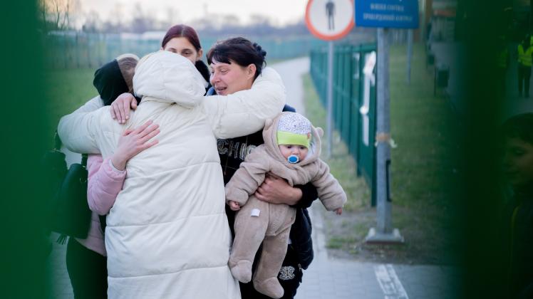 Krieg in der Ukraine – Grenzübergang zu Polen