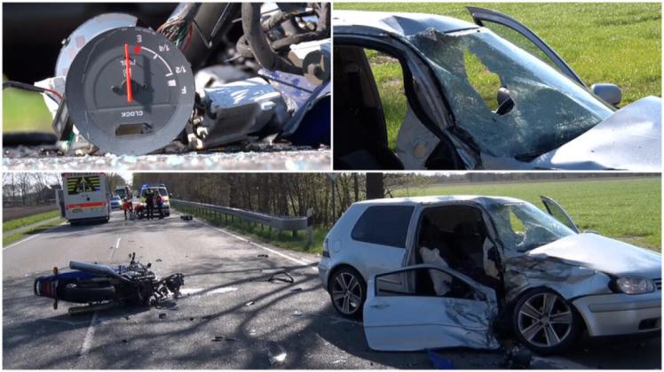 Unfall Auf B213 Bei Bawinkel: Motorradfahrer Lebensgefährlich Verletzt ...