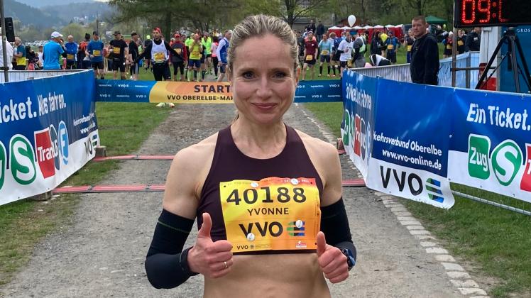 Yvonne Loock gelang bei ihrem zweiten Marathon überhaupt der Sprung auf das Siegerpodest.