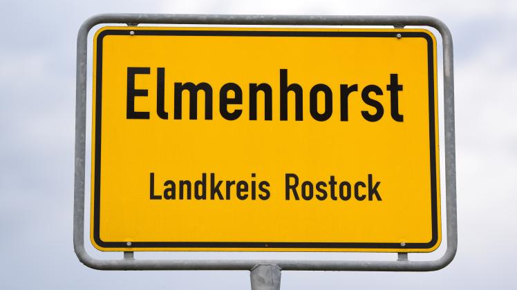 Elmenhorst Ortseingangsschild 
