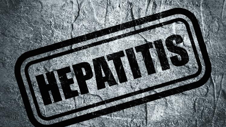 Stamp with hepatitis text over concrete textured background. Medical science relative theme (Jegas_Ra)